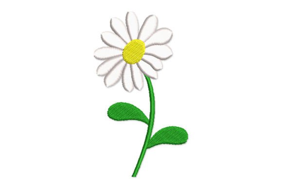 Daisy Flower Embroidery Design