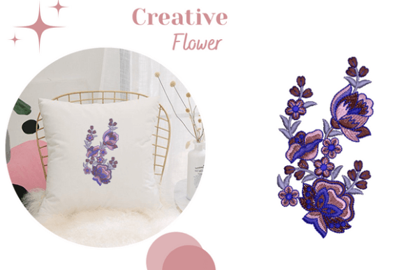 Decorative Flower for Seasonal Embroidery