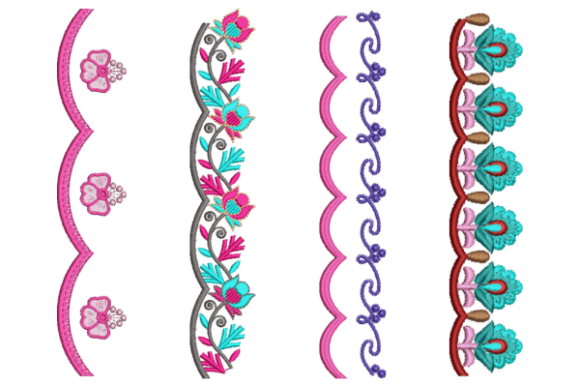 Delicate Floral Borders