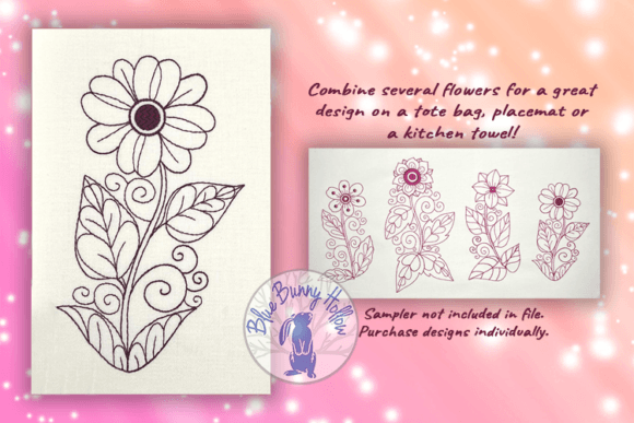 Sophisticated Flower Embroidery